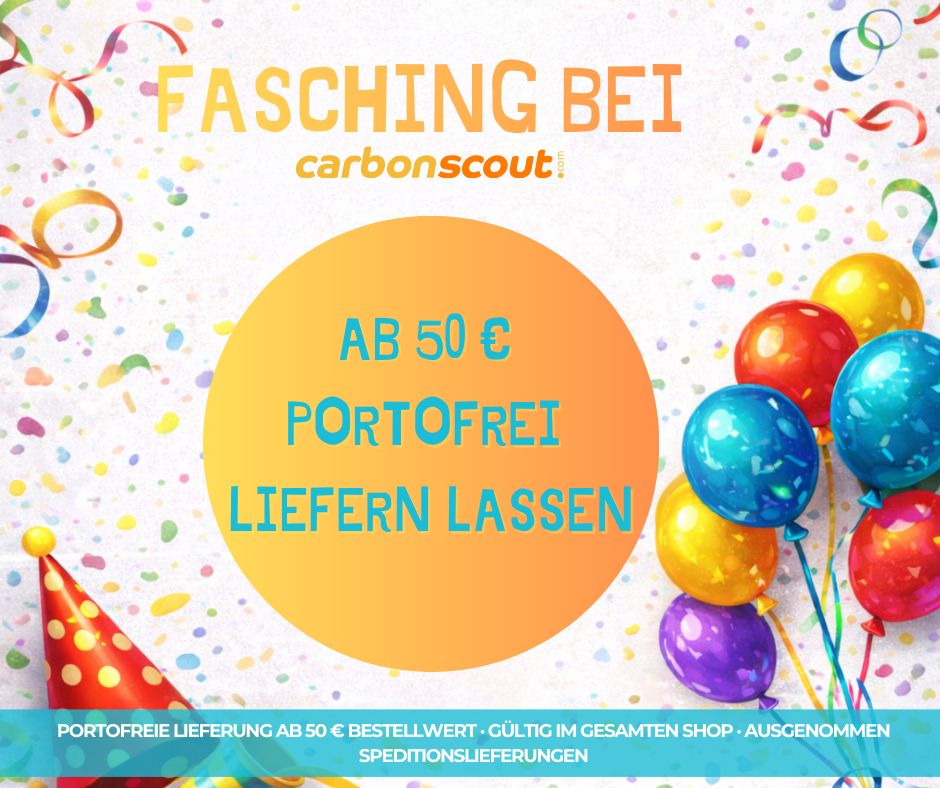Fasching bei Carbonscout �
portofrei bestellen und Versandkosten sparen