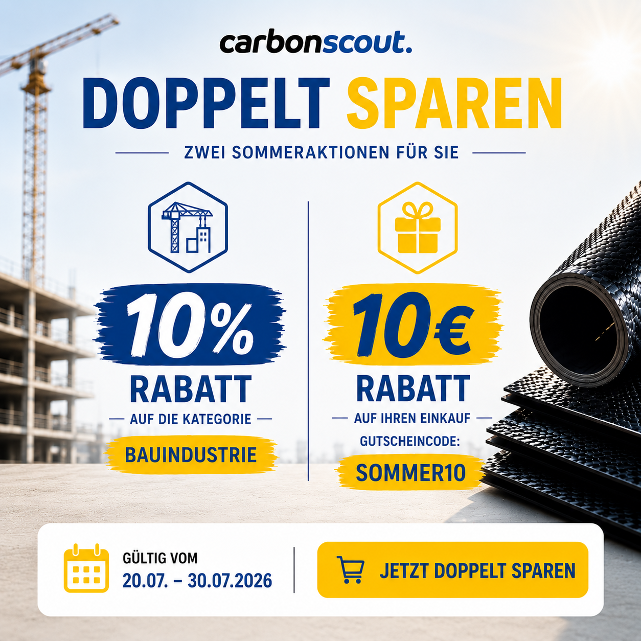 Carbonscout Sommeraktion � 10 Prozent Rabatt und 10 Euro Gutschein