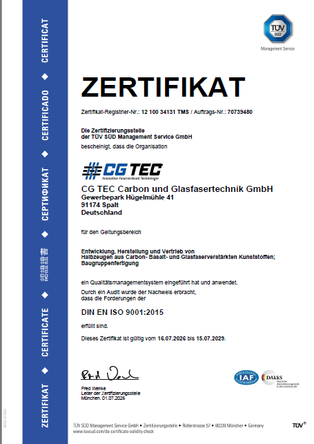 ISO 9001 Zertifikat