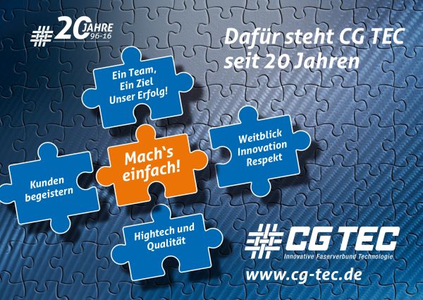 20 Jahre CG TEC GmbH 20 Jahre CG TEC GmbH