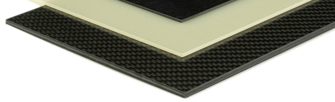 Carbon GF3 Black Platte 1,5mm seidenmatt /Größe wählbar CFK GFK Kohlefaser 
