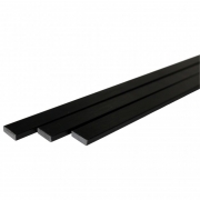 GFK - Glasfaser Flachprofil pultrudiert 20x6x2000mm schwarz eingef�rbt