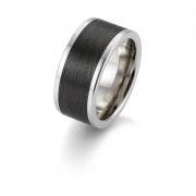 Ring 10 mm mit Carboneinlage mittig