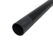 CFRP carbon tube CG UHP - TUBES wrapped 40,7 x 36 x 520 mm high glossy with ground sides approx. 55 