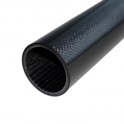 CFK - Carbon Rohr CG UHP - TUBES gewickelt �45� , Decklage grob, geschliffen lackiert, 65x55x245,1 m