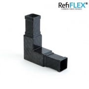 CFK-Carbon RefiFLEX Eckverbinder 2-Wege f�r 25x25 mm Vierkant
