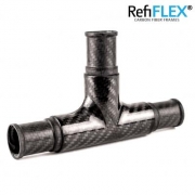 CFK-Carbon RefiFLEX Verbinder 3-Wege f�r  Rund Rohr 