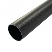 GFK tube with CFK outer-layer - TUBES wrapped 36 x 33 x 2250 mm ground