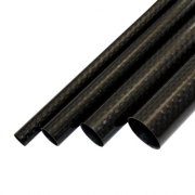 CFRP carbon tube HM wrapped 30 x 28 x 1420 mm ground