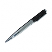 Rotary ballpoint pen "CLASSICO" coach voucher / silver