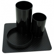 CFRP desk set, baseplate black