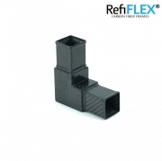 CFK-Carbon RefiFLEX - Eckverbinder-2-Wege f�r 40x40 mm Vierkant