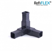 CFK-Carbon RefiFLEX - Eckverbinder-3-Wege f�r 40x40 mm Vierkant