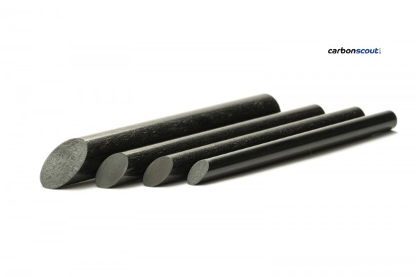 Carbon-Rund-Stab 8.0 x 1000 mm CFK Carbonstäbe CFRP 