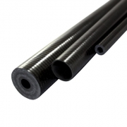 CFRP carbon tube CG UHP - TUBES wrapped 27 x 8 x 410 mm unidirectional wrapped surface