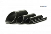 CFRP carbon tube CG UHP - TUBES wrapped 30 x 26 x 2000 mm high glossy