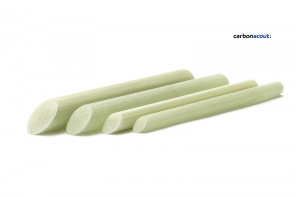 Othmro Glasfaser-Kunststoff-Rundstäbe weiß 1,5 mm Außendurchmesser x 1 m Länge 5 Stück gut für Flaggen-Ersatzstab. 