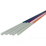 GFK - Glasfaser Stab konisch geschliffen/orange lackiert  � 9,8x3,0 mm x 2000mm
