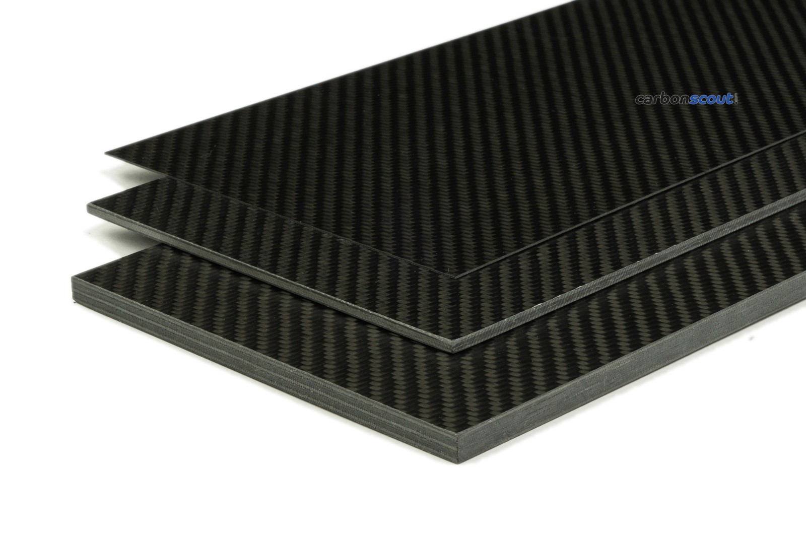 3D Echtcarbon 150mm x 200mm mit Schutzfolie CFK Voll Carbon Platte 1mm 