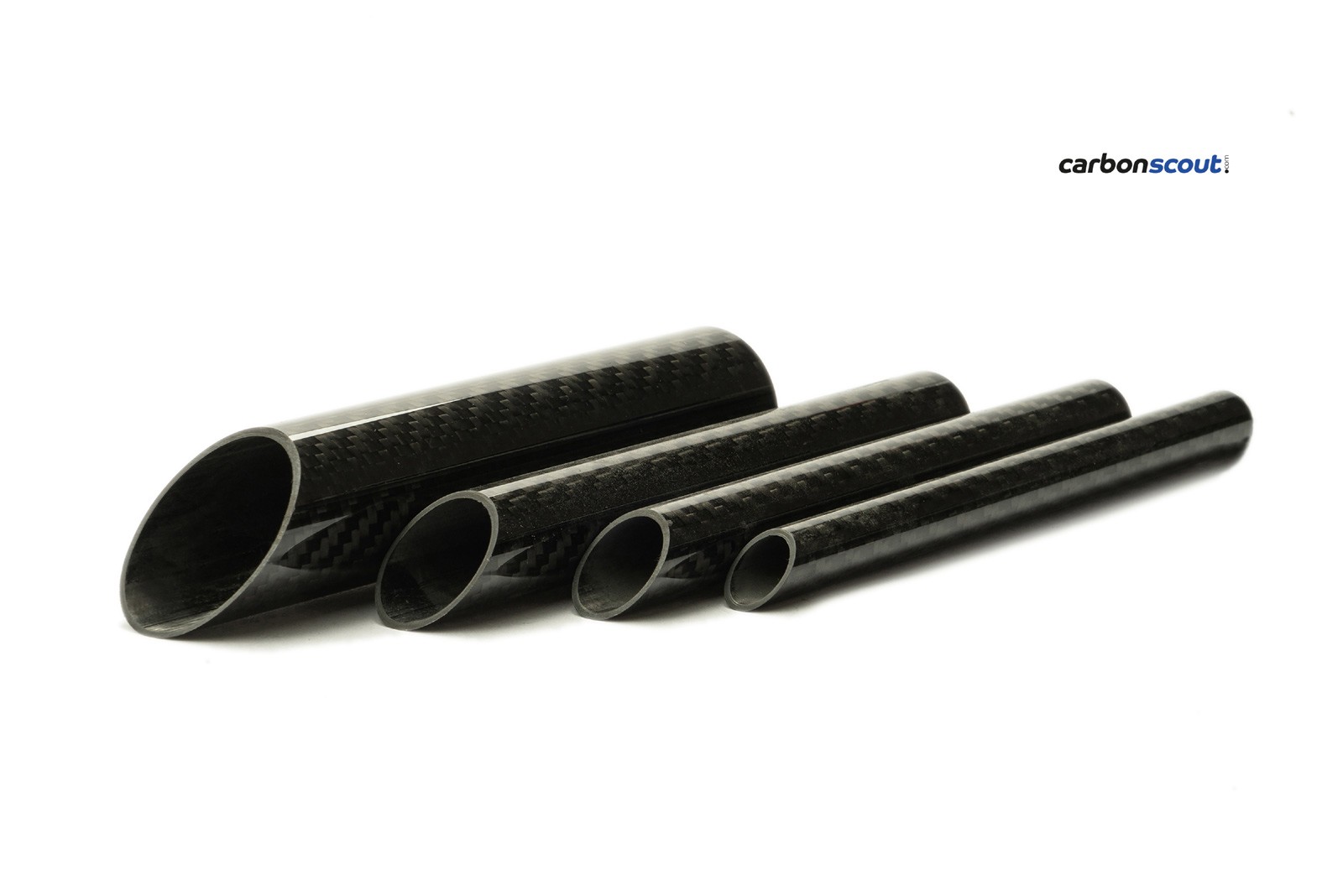 CFK Carbon Rohr 25mm x 23mm x 1 m Hochglanz Lackiert