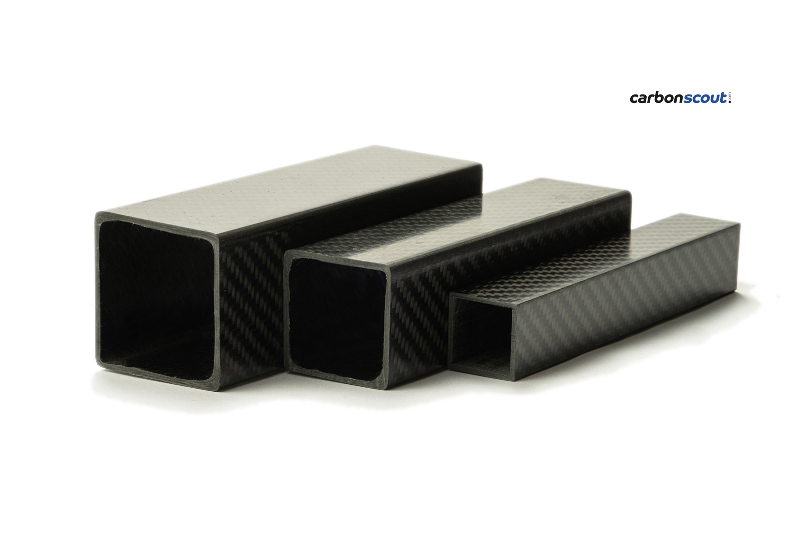 CFK-Carbon Rohr HIGH PRECISION Vierkant 50x50mm Länge 1600mm, Wandstärke  ca. 1,8mm günstig kaufen