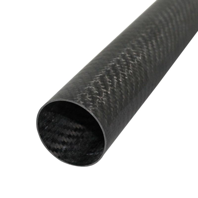 Carbon Rohr gewickelt 30x28x1000 mm geschliffen und lackiert CFK 