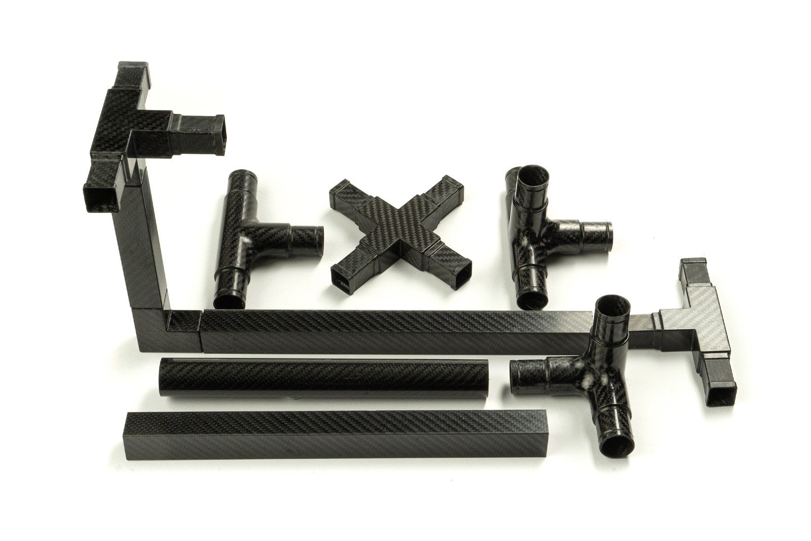 CFRP Carbon RefiFLEX corner connectors 4way round tube order cheap