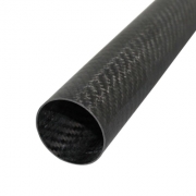 CFK - Carbon Rohr gewickelt, K�pergewebe, 44x41x1000 mm geschliffen - 100 % Gewebe