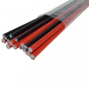 GFK Set 25 Stk. Glasfaser Stab ungeschliffen Ø 3 x 775 mm schwarz eingefärbt