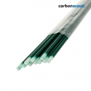 GFRP fibreglass rod � 9 mm, length 1200 mm, ground, painted green - set with 10 pieces